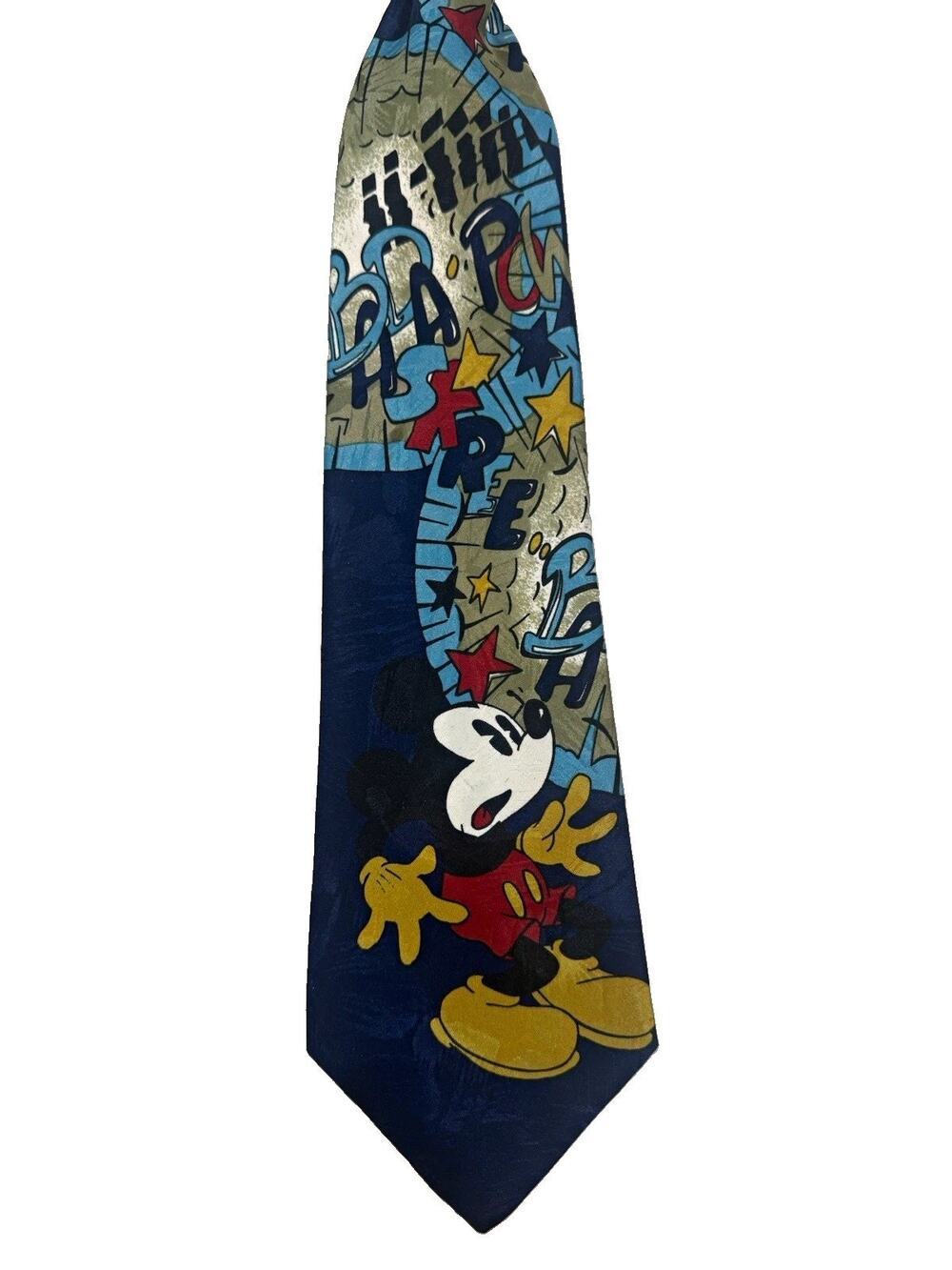 Mickey Unlimited Disney Mickey Mouse Novelty Necktie Blue Multicolor